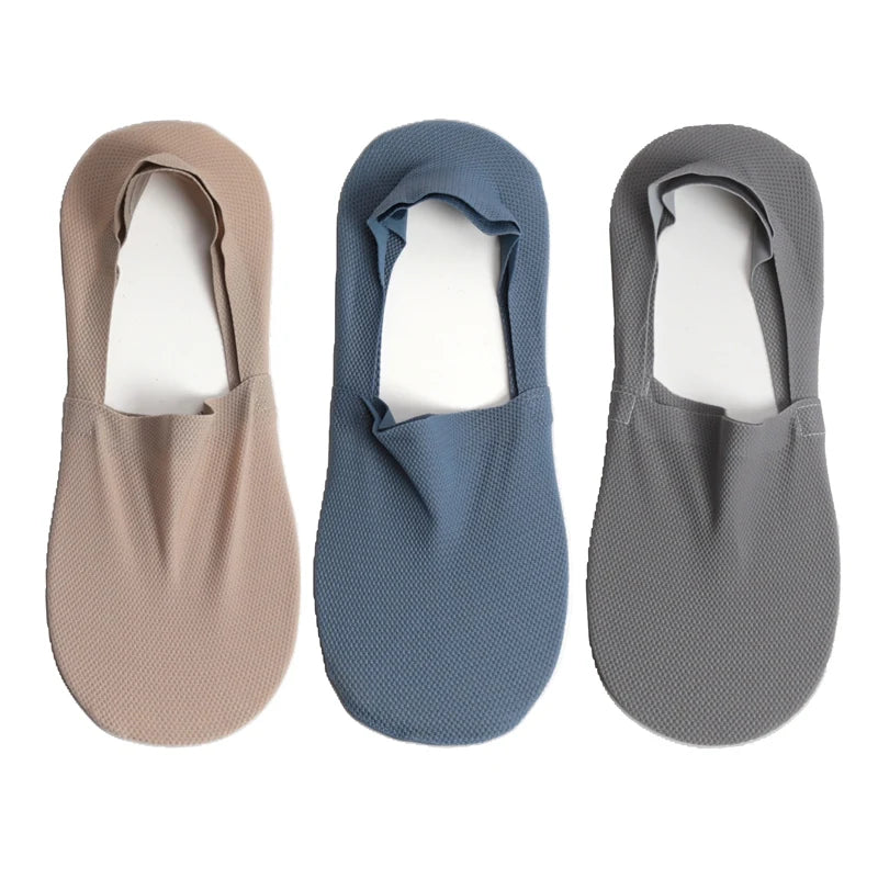 3Pair / Lot 100% Cotton Men Boat Socks Fashion Summer Thin Invisible Sock Breathable Soft Casual Sox High Quality Elastic Sokken