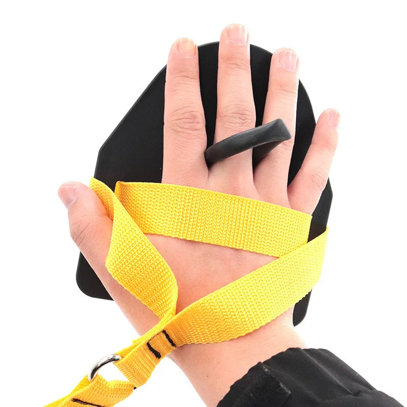 Swimming Resistance Band Set with Hand Paddles Handles Exercise Workout Bands for Women Men 1.2m Stretch Cord