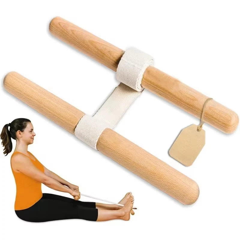 Wooden Flexibility Stretch Trainer Leg Stretching Aid Yoga Pilates Mobility Tool Physical Rehabilitation Home Fitness Equipment