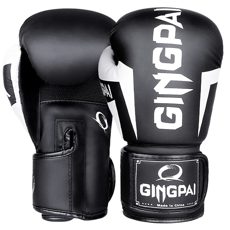 6/8/10/12/14Oz Kids Adult Boxing Gloves Breathable Professional Sanda Muay Thai Fighting Gloves PU Workout Gloves