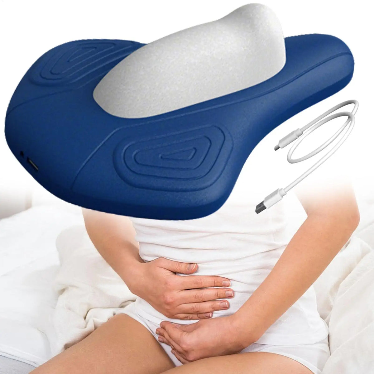 Electric Pelvic Floor Strengthening Muscle Exerciser Ergonomic Kegel Fitness Training Device Rechargeable for Physical Therapy