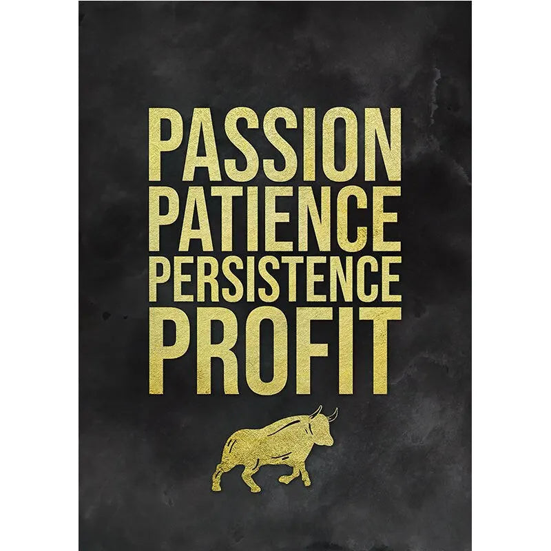 Motivational Stock Trading Canvas Art  Buy The Fear Sell Greed  Wall Decor for Home Office Traders  Best Inspirational Posters