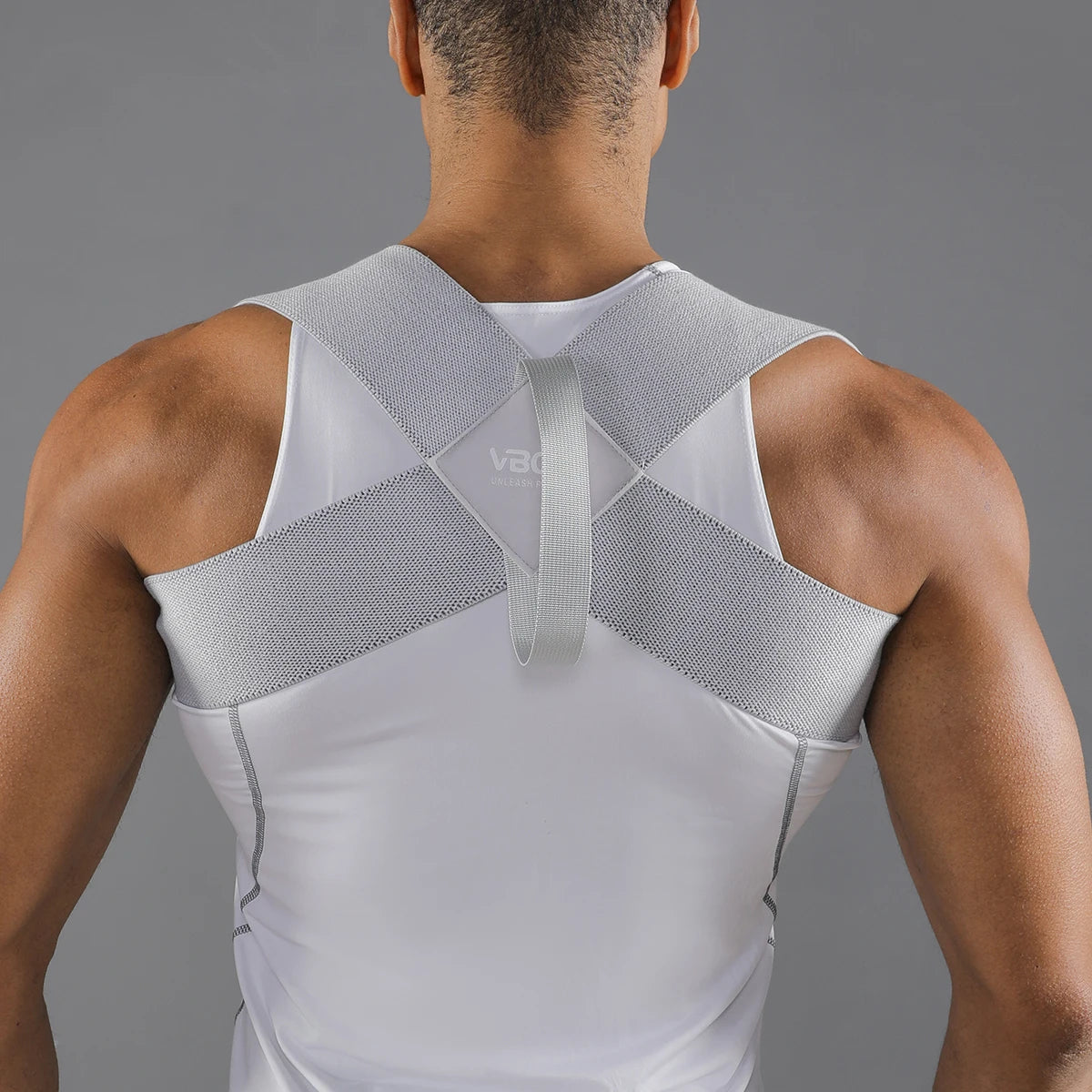 VBOSI Adjustable Posture Corrector Upper Back Support Sporty Shoulder Belt for Men Women