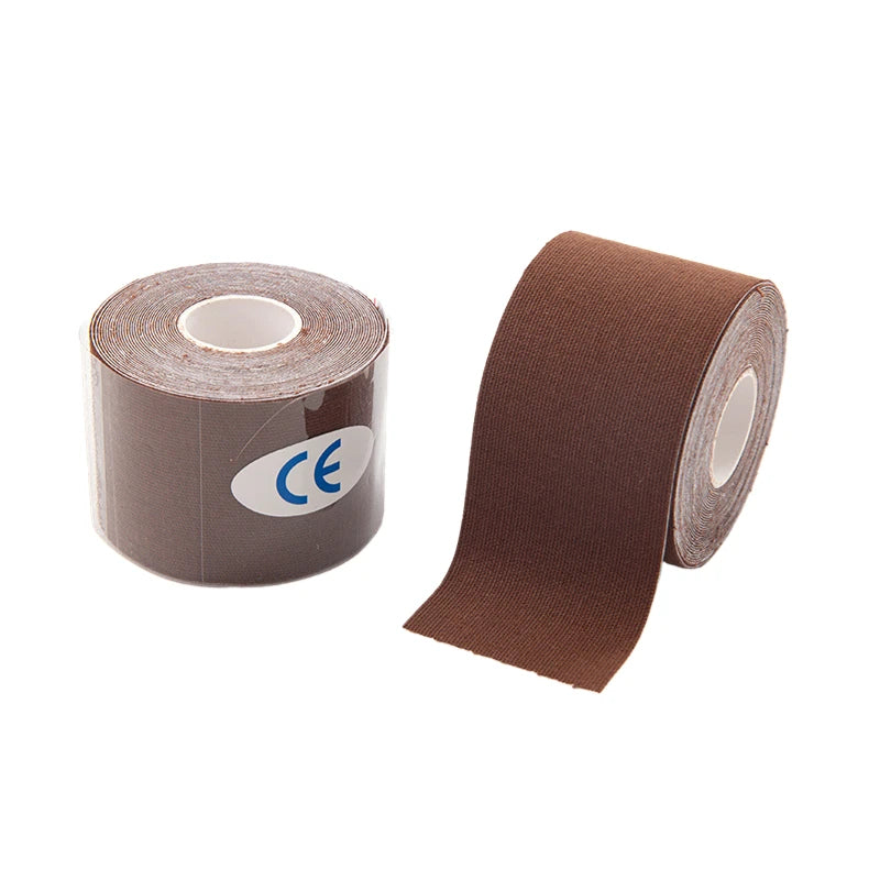 2.5-10cm Sports Kinesio Tape Muscle Kinesiology Elastic Knee Pain Relief Strain Patch Athletic Recovery Stickers Fitness Bandage