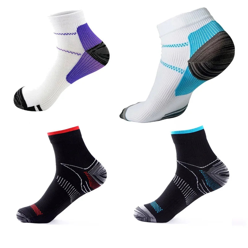 10Pairs Plantar Fasciitis Socks for Men & Women with Arch Support Ankle Compression Socks for Foot Heel Pain Relief