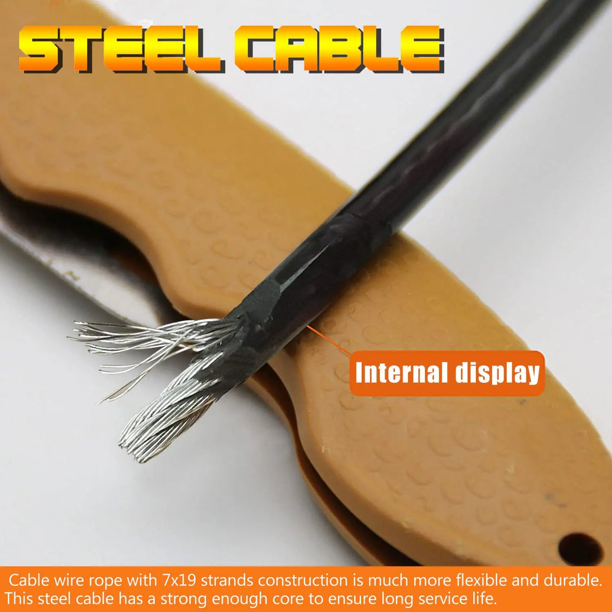 5/6mm Thick Gym Cable Heavy Duty Steel Wire Rope For Fitness Cable Machine Weight Lifting Pulley System Workout Accessories