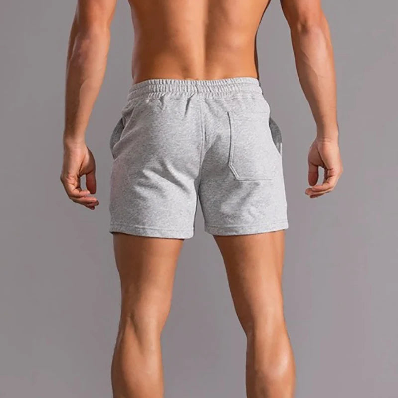 2025 Gym Summer Fitness Shorts Mens Elastic Casual Sport Shorts 2Pcs Breathable Surffing Seaside Resort Solid Running Sportswear