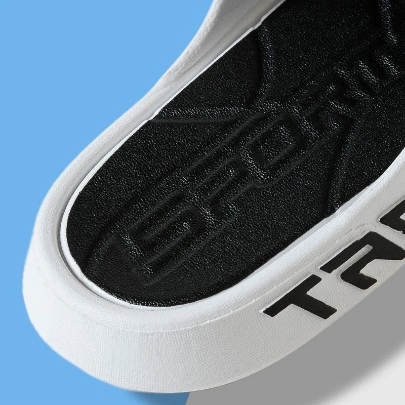 Fashion Men's Slippers PVC Soft Sole Non-slip Slides Casual Outdoor Beach Flip Flops Home Bathroom Couples Slippers New Sandal