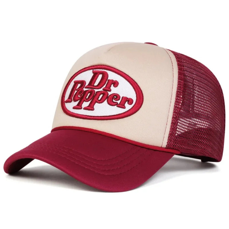 New Unisex Letter Embroidery Baseball Net Caps Spring Summer Outdoor Casual Hip Hop Hat Sun Hat Versatile Street Fashion Trucker