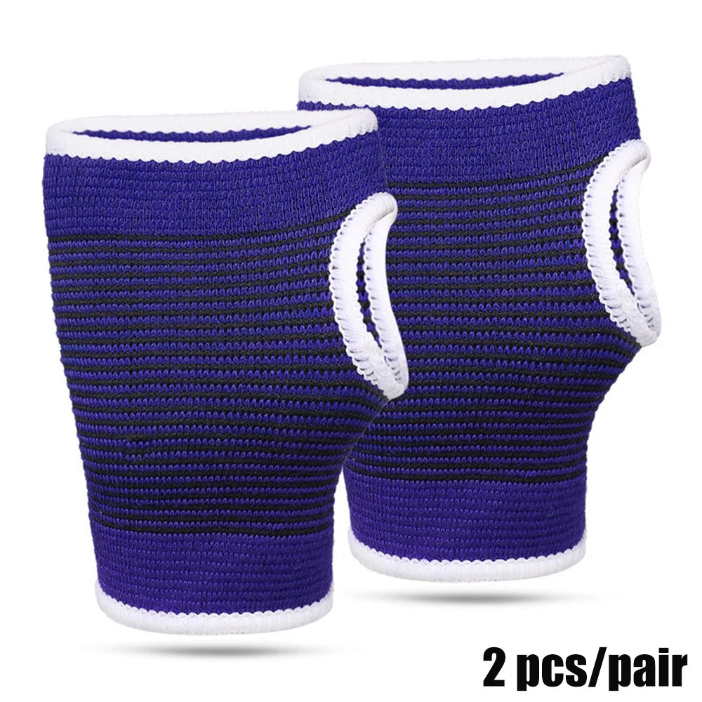 2 Pcs Wrist Support Hand Brace Gym Wrist Palm Protector Carpal Tunnel Tendonitis Pain Relief Sports Safety Muscle Protect Unisex