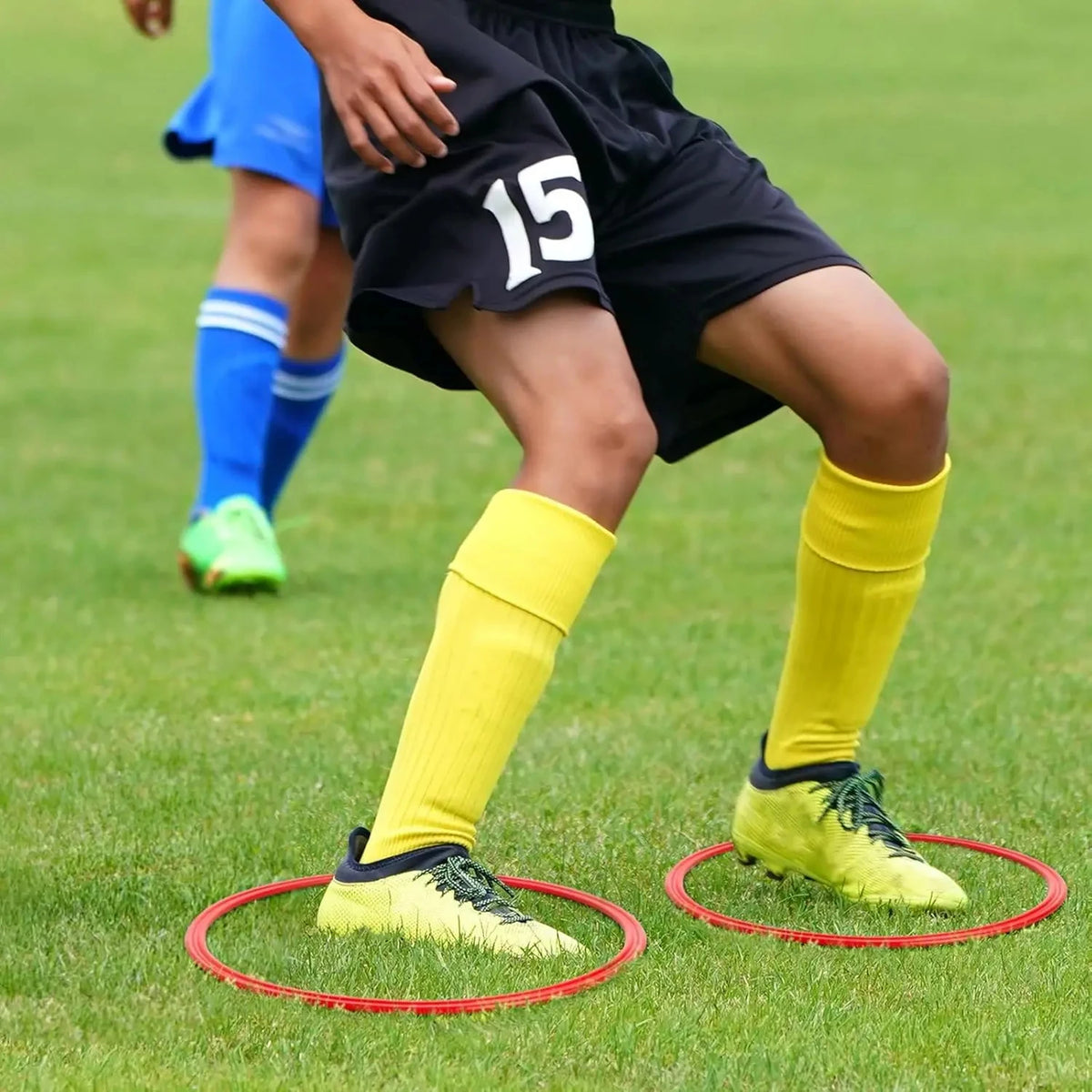 12pc Durable Agility Training Rings Portable Football Soccer Speed Circle Sports Speed Ring Jumping Hoop Training Equipment