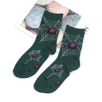 Halloween Women's Socks Personality Harajuku Warm Sock Simple Long Socks Fashion Spring Autumn for Women Men Mid Length Socks