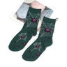 Halloween Women's Socks Personality Harajuku Warm Sock Simple Long Socks Fashion Spring Autumn for Women Men Mid Length Socks