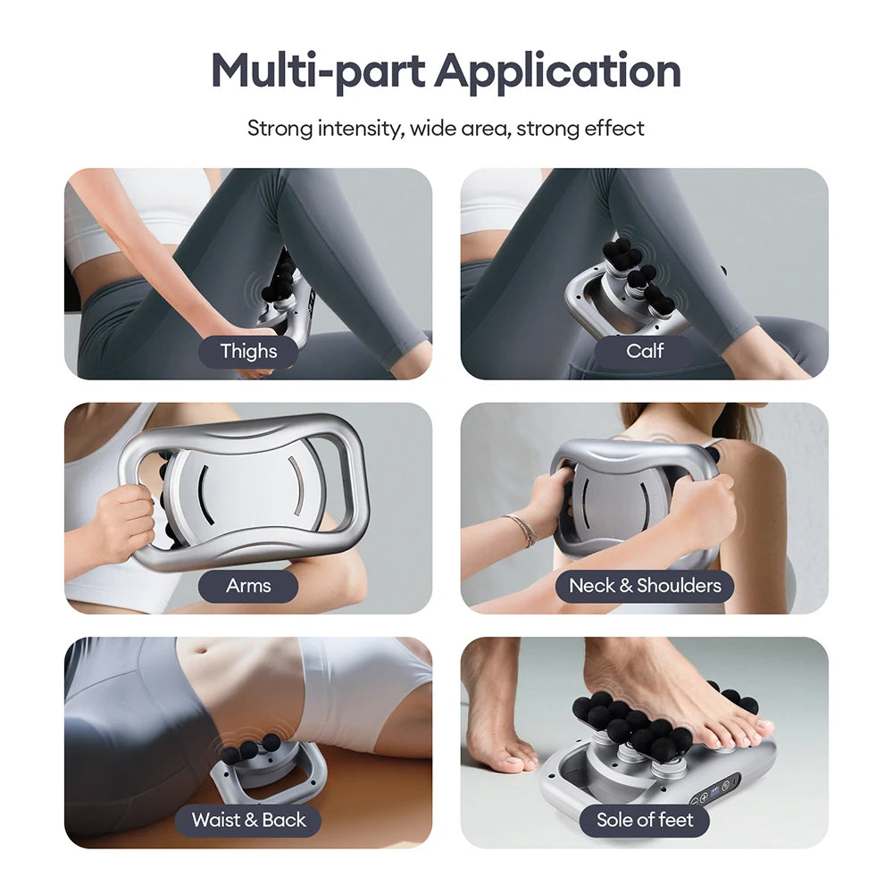 30-Heads Body Massage Gun High-Frequency Vibration Fascia Gun Back Waist Thigh Massager Neck Shoulder Massager Muscle masajeador