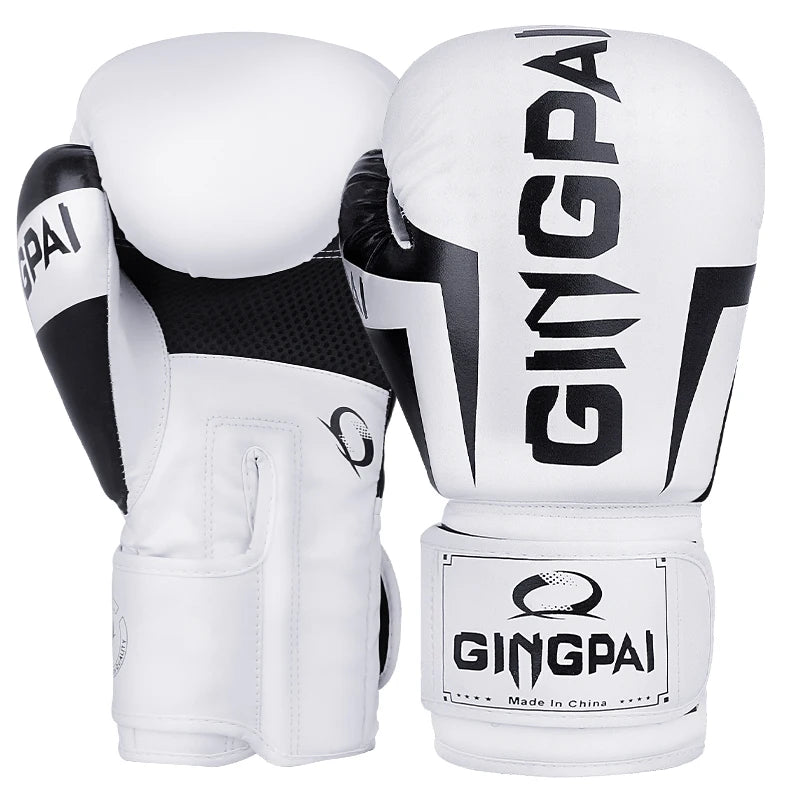 6/8/10/12/14Oz Kids Adult Boxing Gloves Breathable Professional Sanda Muay Thai Fighting Gloves PU Workout Gloves