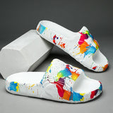 Summer Men Shoes Slippers Beach Outdoor EVA Non-Slip Slides Ladies Fashion Flats Flip Flops Casual Sandals Luxury Household