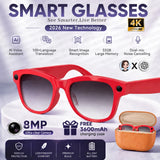 TOP 1 AI Smart Glasses 8MP POV Video Recording 3600mAh Battery Real-Time Translation AI Assistant Photochromic Glasses Men Women
