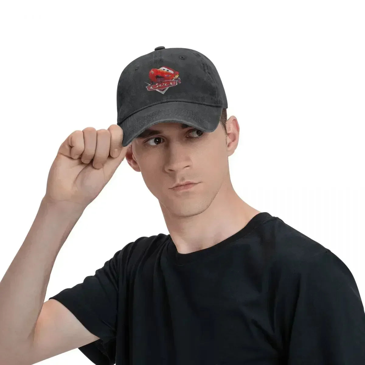 Cars Lighting McQueen Washed Baseball Cap Casual Hip Hop Hats Summer Men Adult Outdoor Gym Sun protection Baseball Caps