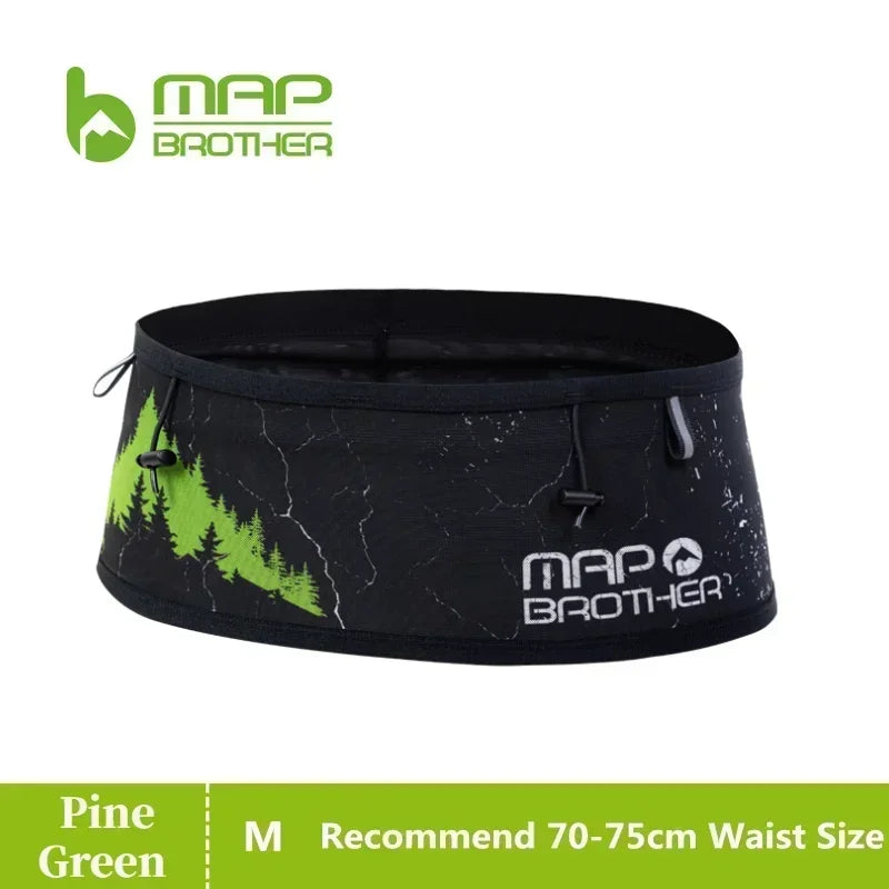 MAP BROTHER W1002 Hydration Running Belt Waist Pack Travel Money Bag Trail Marathon Gym Workout Fitness Mobile Phone Holder Bag