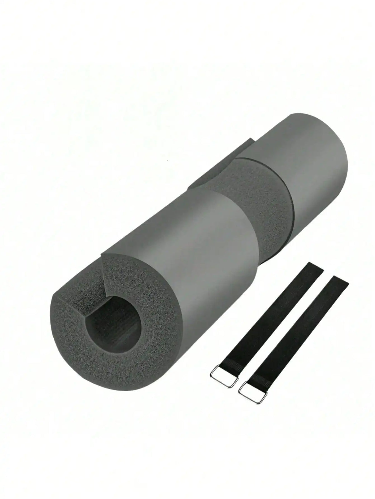 Foam Barbell Squat Pad for Hip‑Thrust Lunges, Relieve Neck‑Shoulder Stress, 1 Pad with 2 Straps, Multiple Colors Available