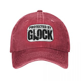 Gun Unisex Baseball Caps Tactical Shooting Distressed Washed Hats Cap Vintage Outdoor All Seasons Travel Gift Headwear