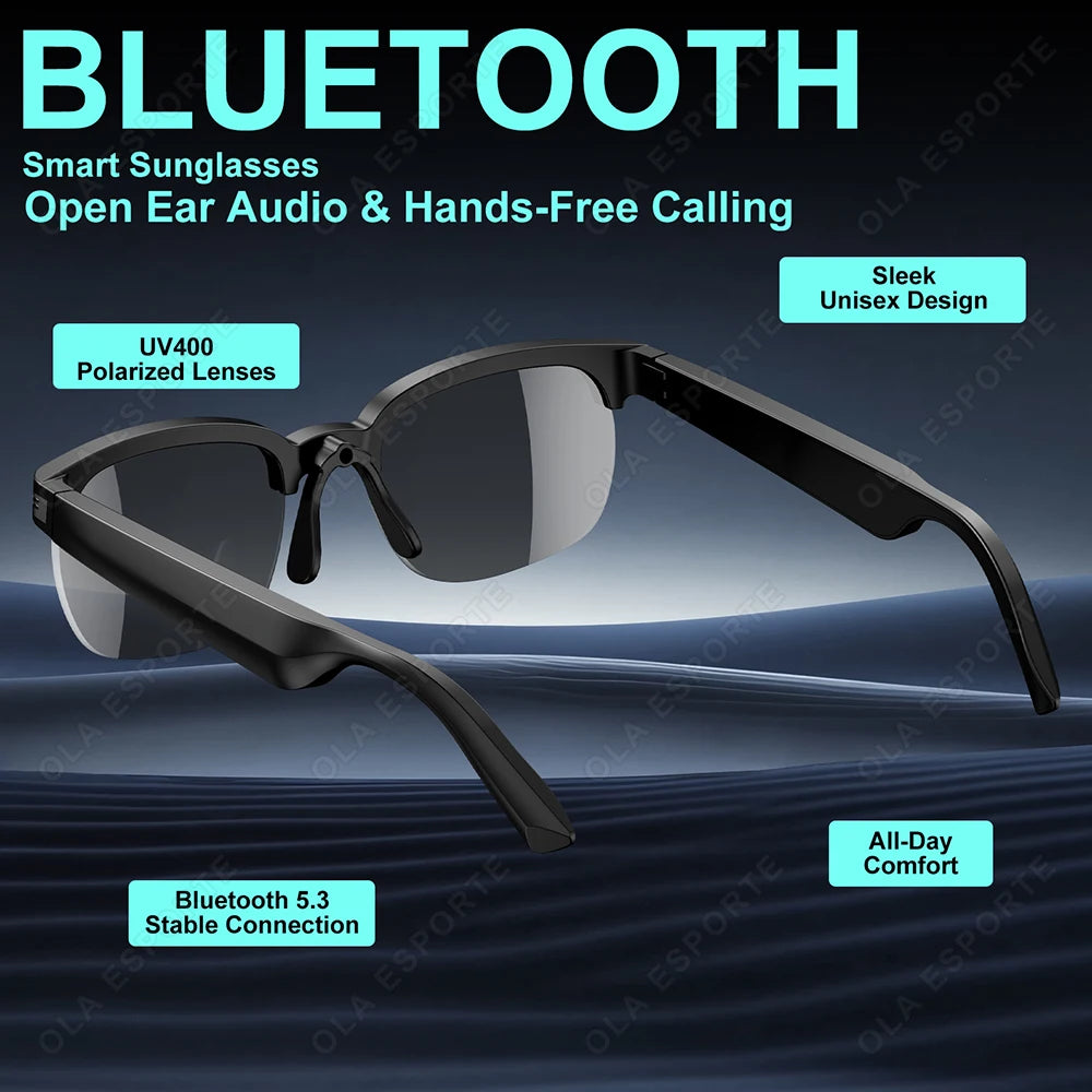 Smart Glasses For Men Women Sunglasses Outdoor Waterproof Touch Control Bluetooth Call Music Playback Smart Audio Glasses Q01