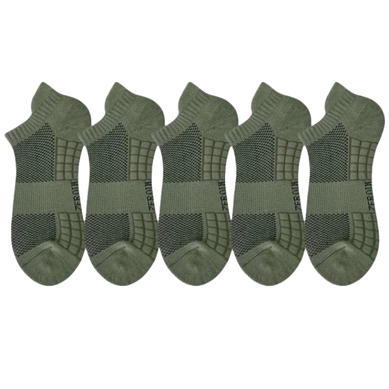 5Pairs Men's Cotton Sports Socks Breathable Sweat Absorbent & Odor-Resistant High Quality Women's Sock Comfortable Unisex sox