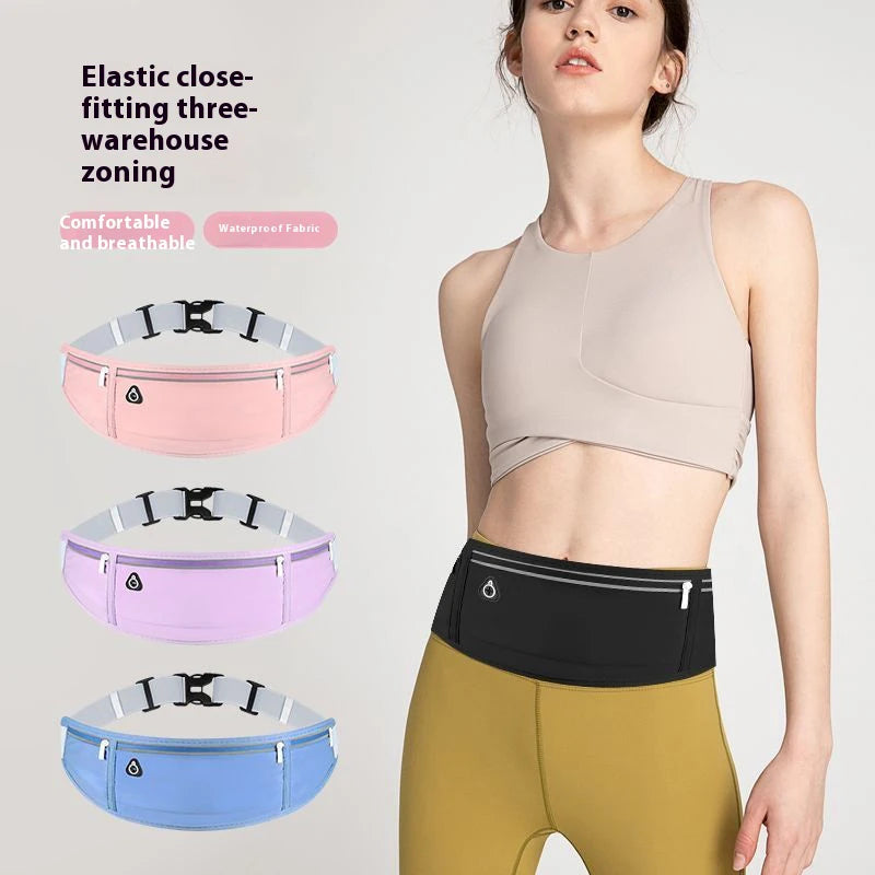 [F] Sports Waist Pack Women Men Running Belt Waist Bag Waterproof Waist Bag Wallet Men Pouch Belt Portable Phone Holder Gym