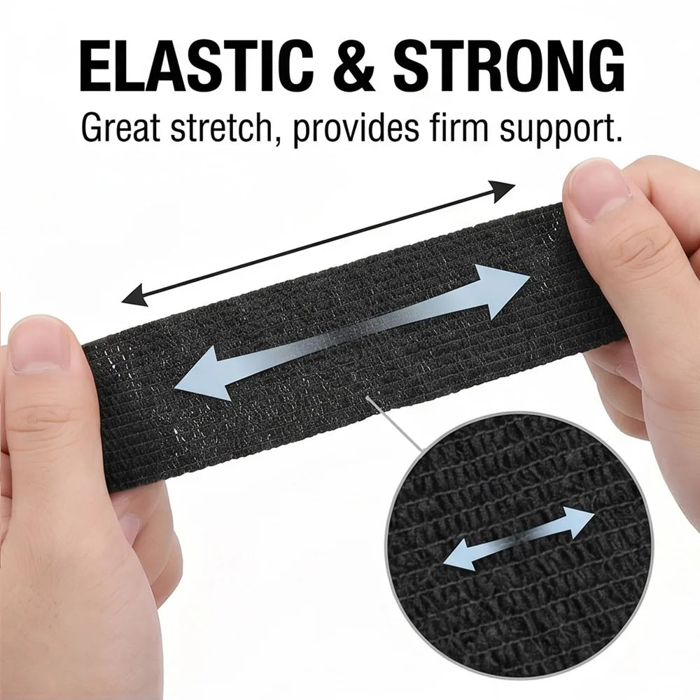 3/96PCS Tattoo Grip Tape Self Adhesive Bandage Wrap Elastic Cohesive Tape for Tattoo Machine Handle Finger Wrist Protection