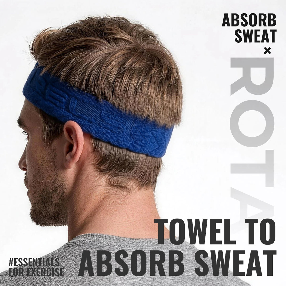 WRELS Sports Headband Absorbent Sweatband Breathable Hair Band Men Women Basketball Tennis Running Fitness Gym Yoga Hairband