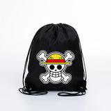 Big 45x45CM Cartoon One Piece Drawstring Bag for Adult Luffy Zoro Fashion Swim Ride Running Sport Backpack Portable Storage Bags