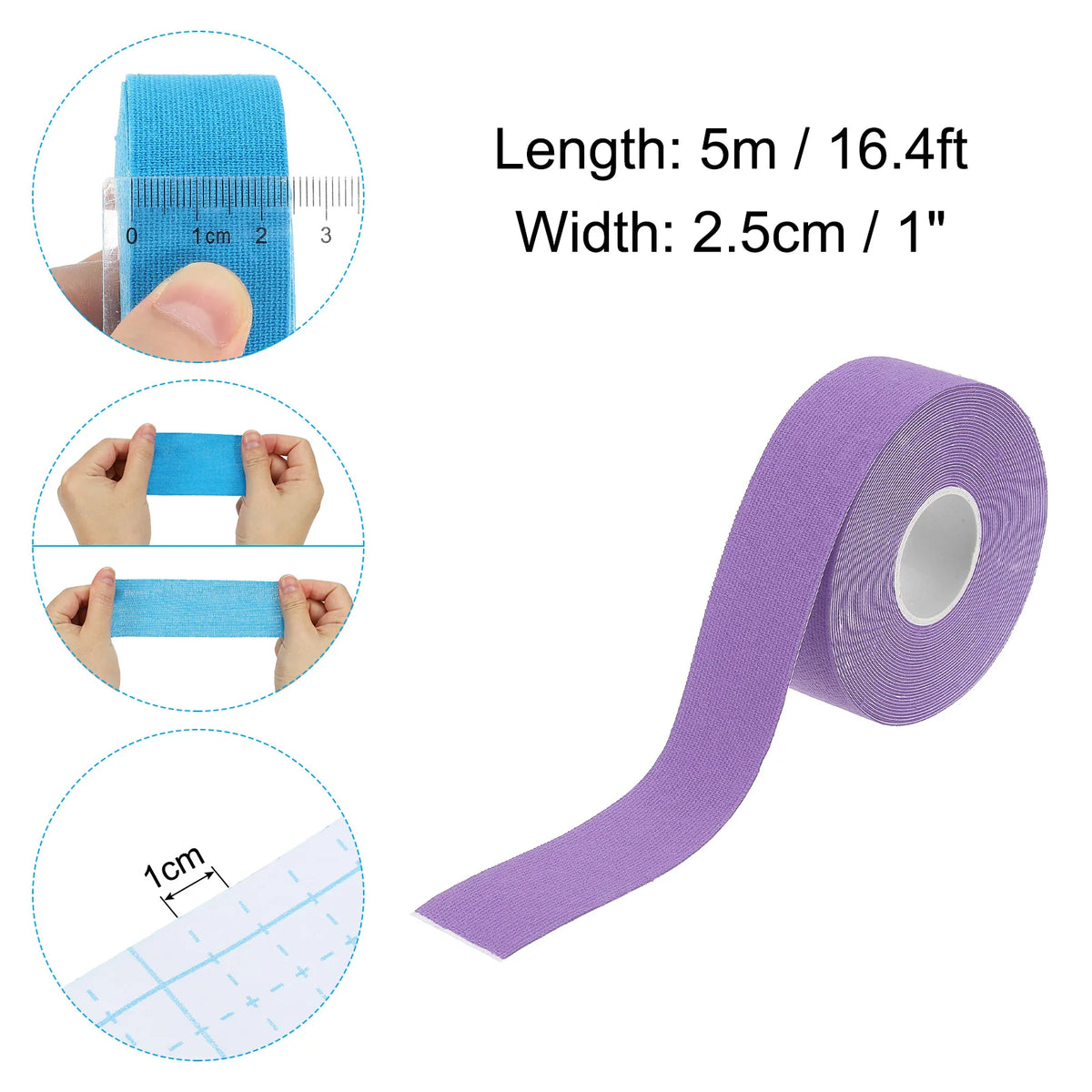 Aerial Hoop Tape Athletic Tape Adhesive Non-Slip Grip Tape Yoga Rig Sport Tape for Wrapping Exercises Gymnastics 16.4ft Colorful