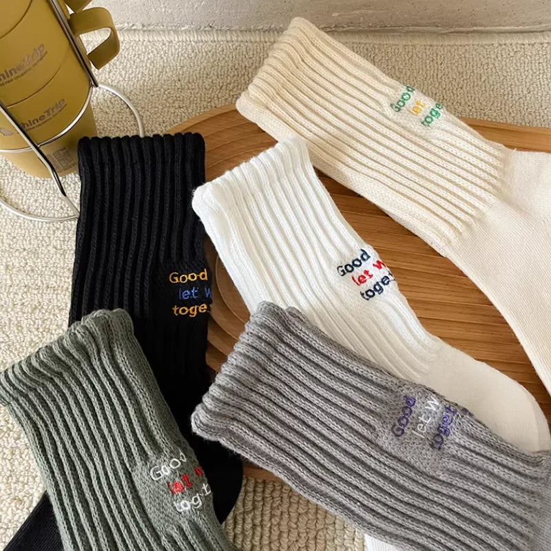 4 Pairs Men's Cotton Work Socks Cushioned Long Running Breathable Ankle Crew Socks Casual Socks for Men Cycling Socks