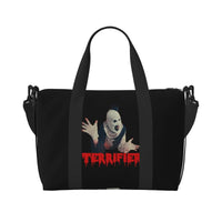 Halloween Movie T-Terrifier-S Horror Clown Beach Travel Bag Large Capacity Tote Bags for Yoga Women Shopping Duffle Shoulder Bag