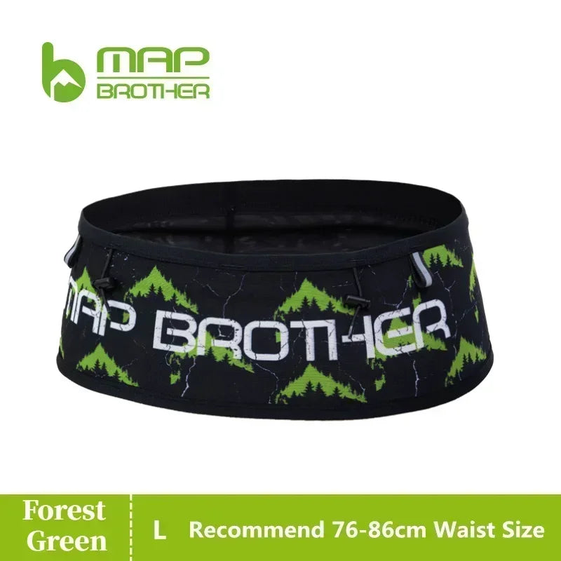 MAP BROTHER W1002 Hydration Running Belt Waist Pack Travel Money Bag Trail Marathon Gym Workout Fitness Mobile Phone Holder Bag
