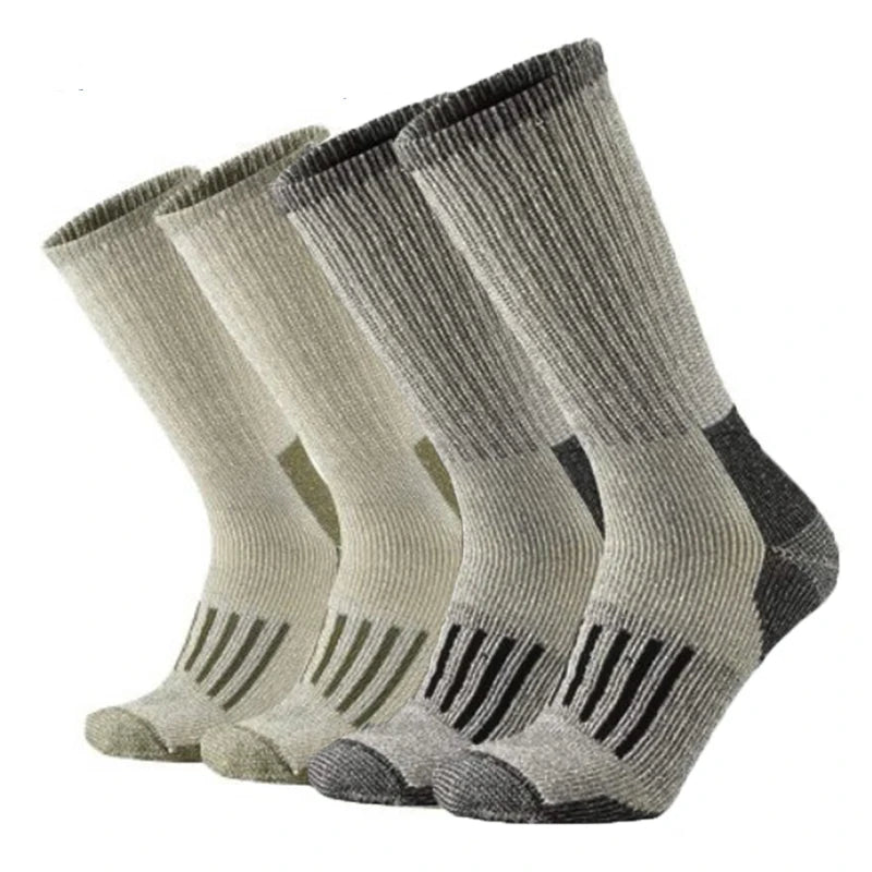 80% Merino Wool Socks For Men Women Thicken Warm Hiking Cushion Crew Socks Merino Wool Sports Socks Moisture Wicking Euro Size