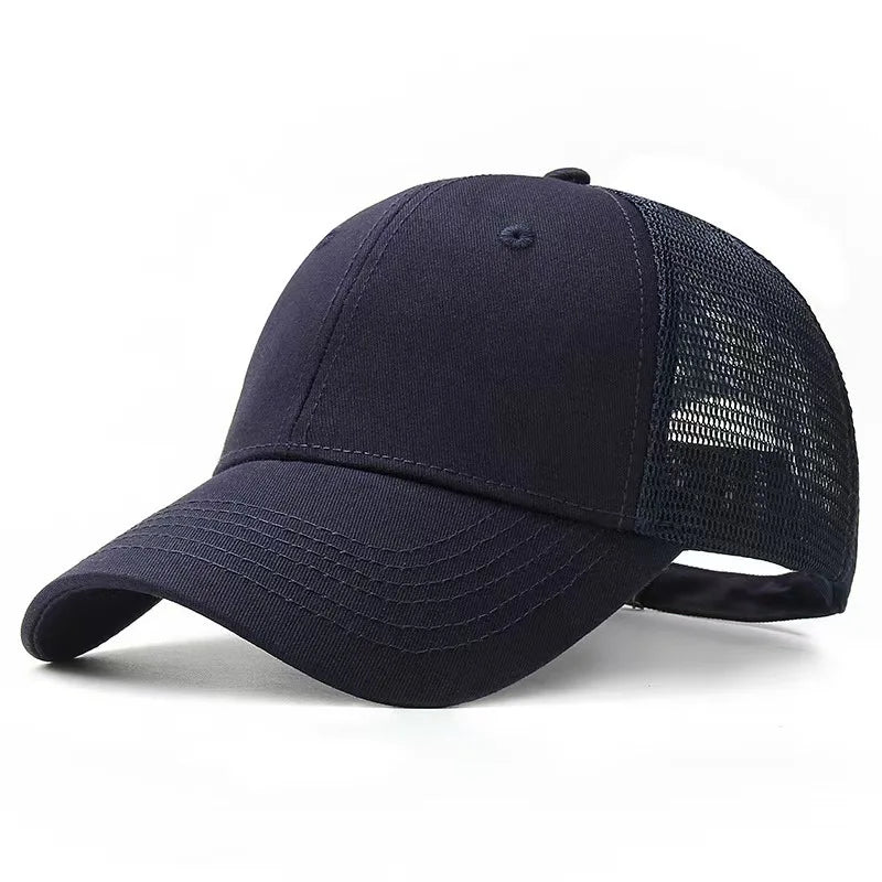 Summer Big/Small Head Mesh Baseball Cap Outdoors Large Sun Caps Oversize Plus Size Trucker Hat 55-60cm 60-65cm