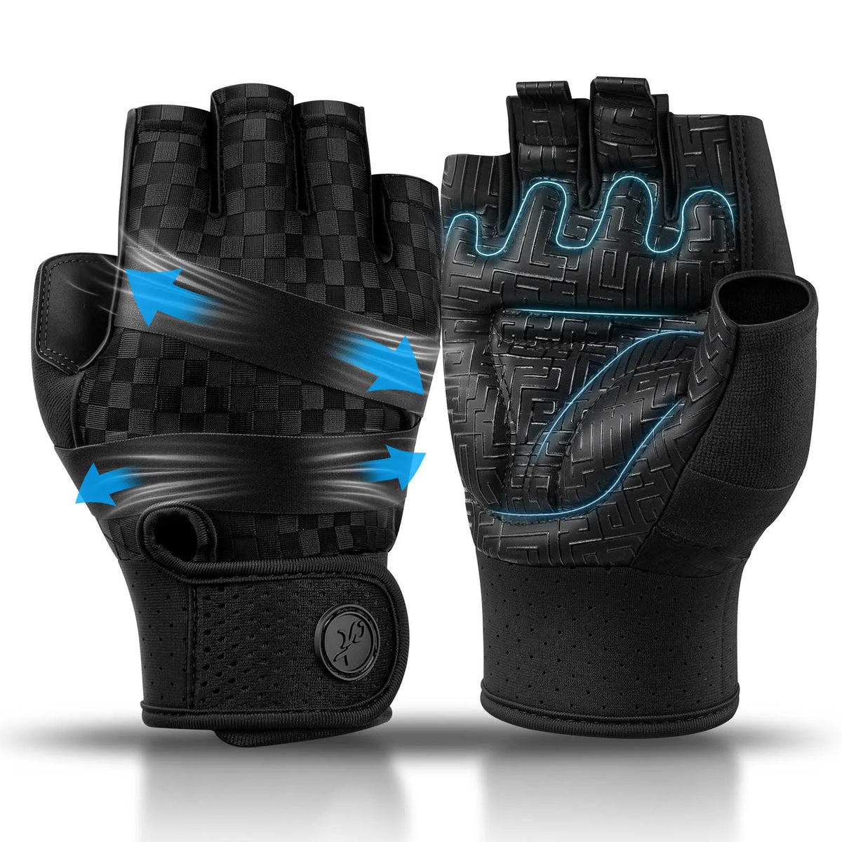 MOREOK Weight Lifting Gloves Breathable Anti-slip Strength Training Exercise Workout Fitness Gym Gloves for Pull-ups