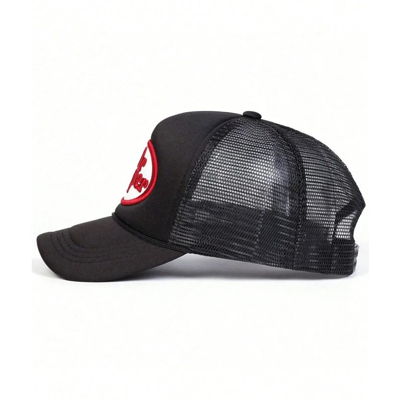 New Unisex Letter Embroidery Baseball Net Caps Spring Summer Outdoor Casual Hip Hop Hat Sun Hat Versatile Street Fashion Trucker
