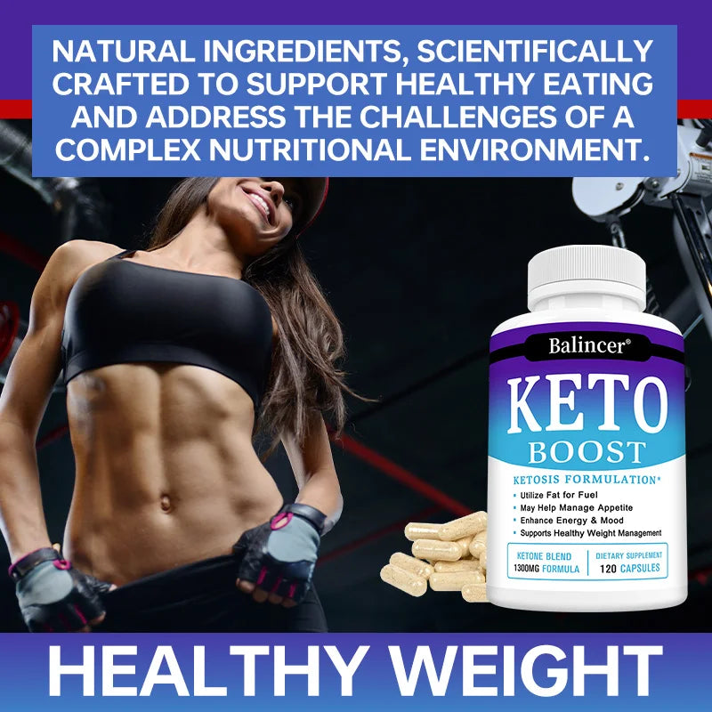 Weight Loss Organic Keto Detox Capsules Flat Belly Deep Cleansing Provides Energy Fat Burning Appetite Suppressant Supplements