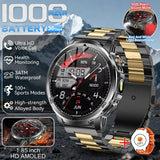 2026 Military T-Rex 3 Smart Watch Fitness Clock Men 466*466 AMOLED Screen 1000mAh Battery Flashlight Call Waterproof Smartwatchs
