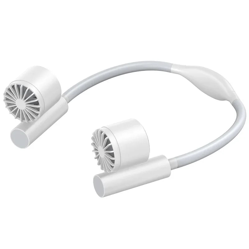 2026 Summer NEW Lightweight Neck Air Cooling Fan USB Rechargeable Outdoor Travel Sport Portable Wearable Mini Hanging Neck Fan