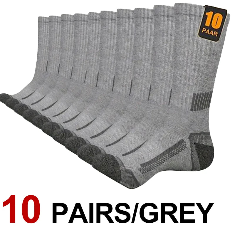 10/30 Pairs Neutral Solid Color Round Neck Socks Spring Summer Sweat Absorbing Breathable Comfortable All-season Sports Socks