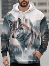 Animal Wolf 3D Print Hoodies Men's Women Casual Autumn Hooded Sweatshirts Pullover Oversized Harajuku Y2k Coat Unisex Clothing