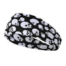 Elastic skull print sports headband, sweat-absorbent sports headband, unisex non-slip fitness headband, cycling street headband