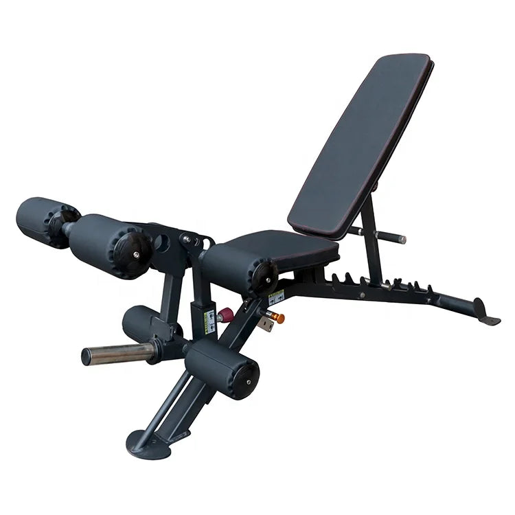 Commercial Exercise Trainer Gym Weight Bench Leg Curl Weight Bench Multifunction Adjustable Workout Black CE Unisex Nordic Bench