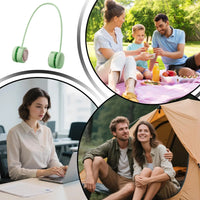 New Portable Neck Fan, Foldable Mini USB Fan, Rechargeable 1200-2000mah Cooling Wind Fans, Personal Silent Neckfan For Sports