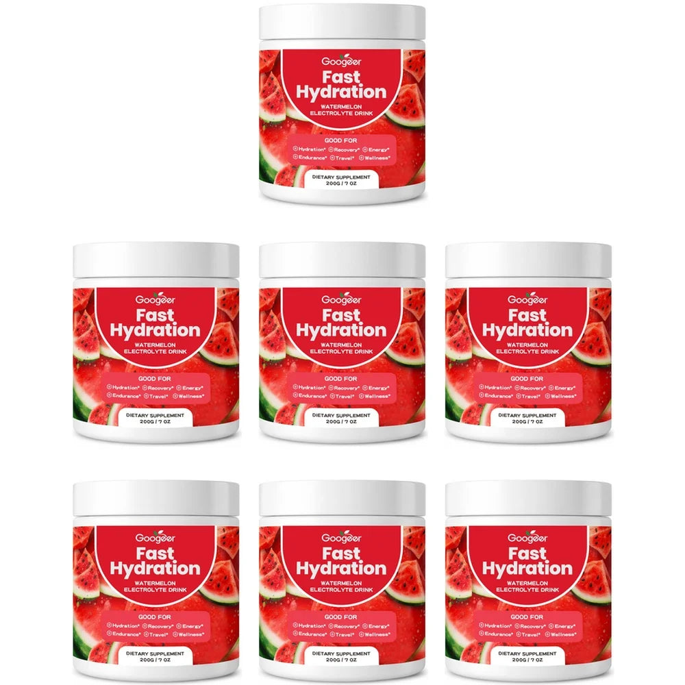 Googeer Watermelon Electrolyte Drink Powder for Post-Workout Recovery, Hydration Support, Daily Energy Levels and Endurance 200g