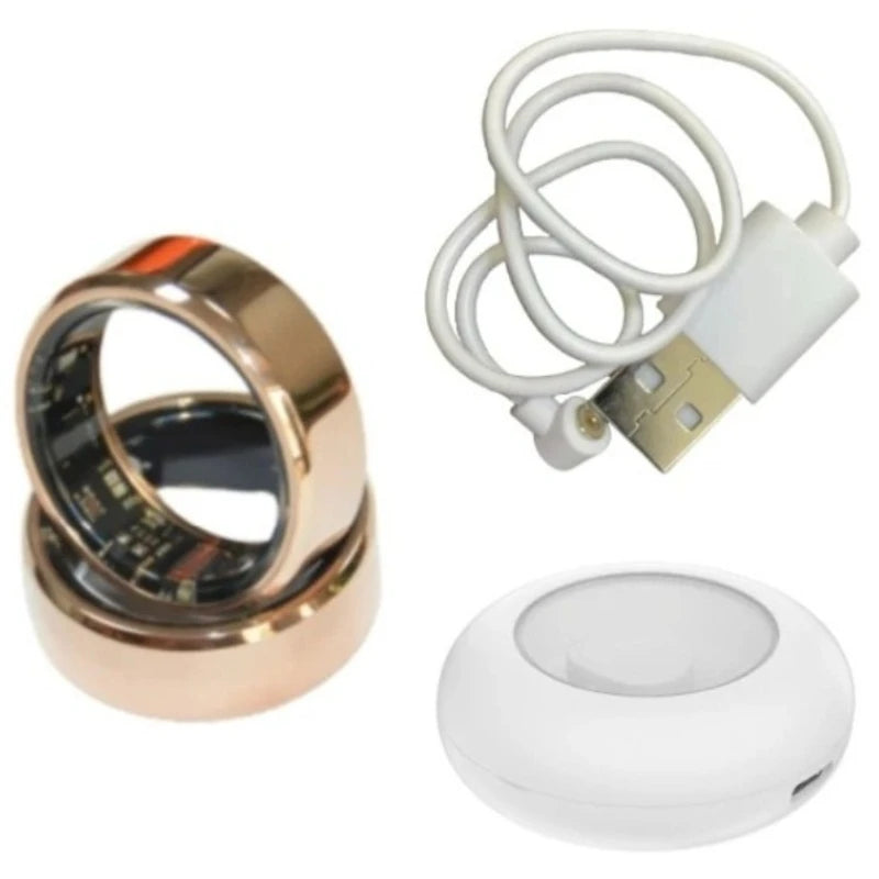 Smart Rings Heart Rate Blood Oxygen Photography Sleep Step Exercise Swimming Multi-functional Ring Men Women Charm Jewelry
