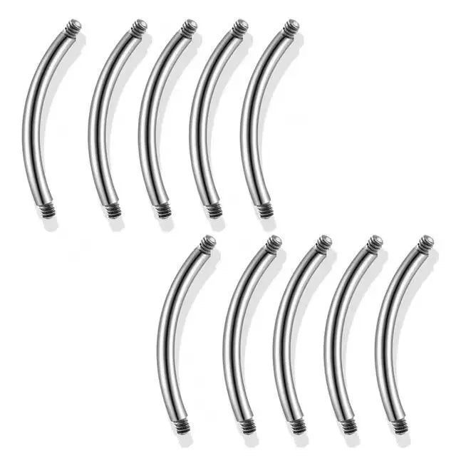 100Ps/lot Steel Labret Bar Parts Screw Thread Head 16G Labret Post Barbells Only For Lip Piercing Earring Stud Body Jewelry gift